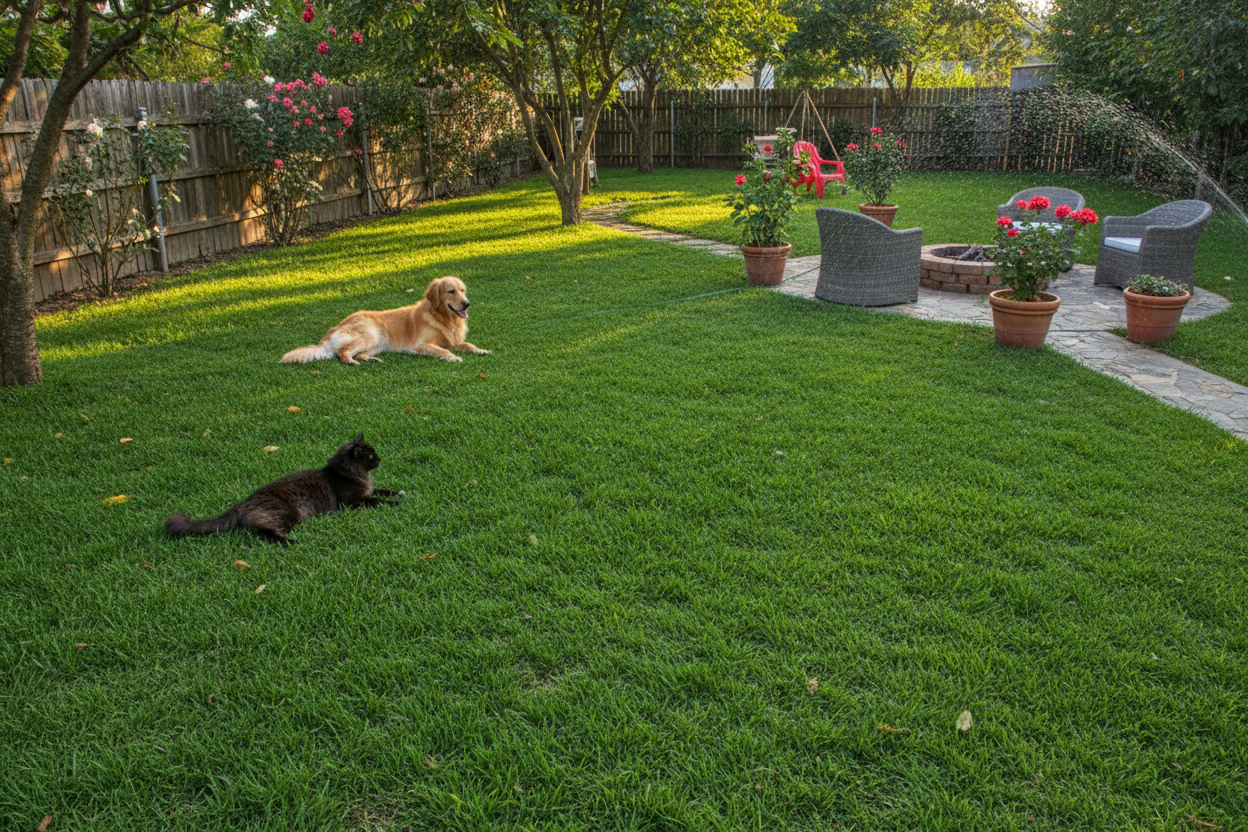 Grama brasileira - Jardim verde e resistente o ano todo