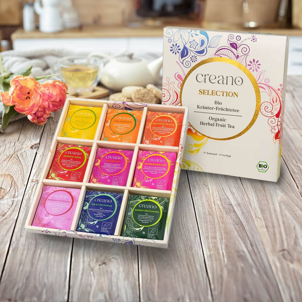 Juego de regalo de 27 bolsitas de té orgánico 54 g