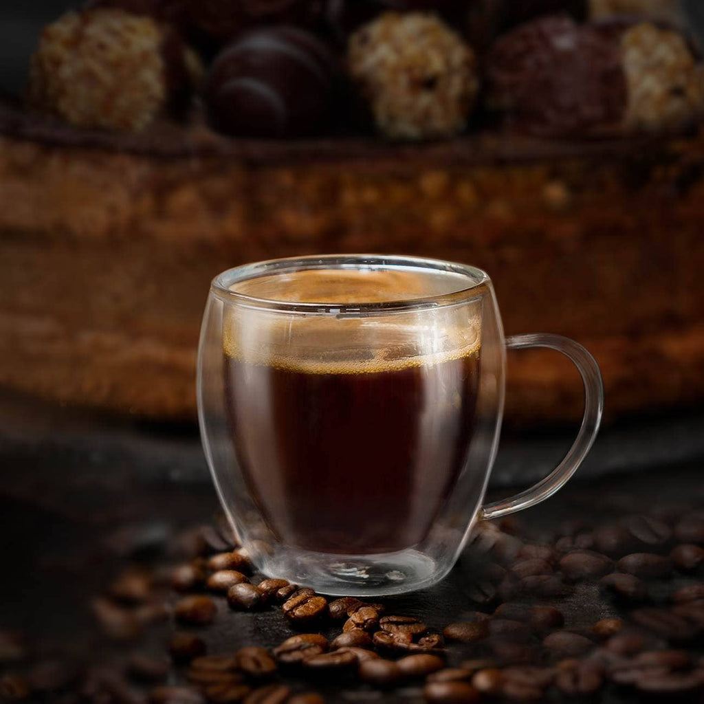Juego de 6 vasos térmicos altos para espresso, 100 ml