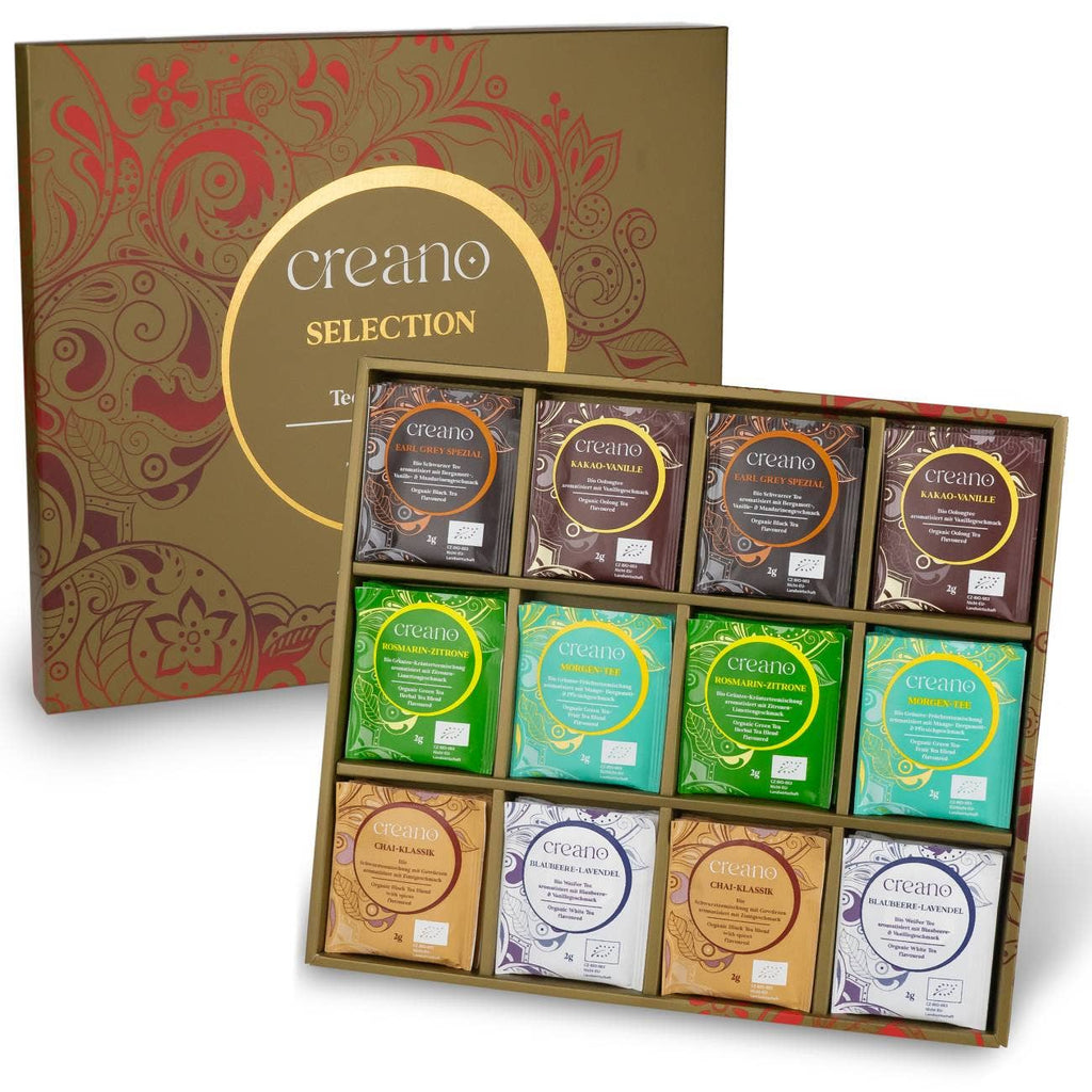 Set de regalo de té orgánico 48 bolsitas de té orgánico en 6 variedades - 96g *¹