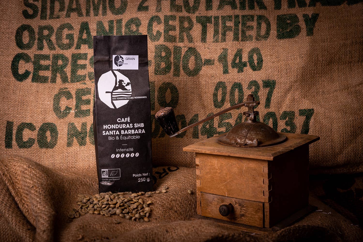 Café orgânico e comércio justo de Honduras: Grão / 250 g