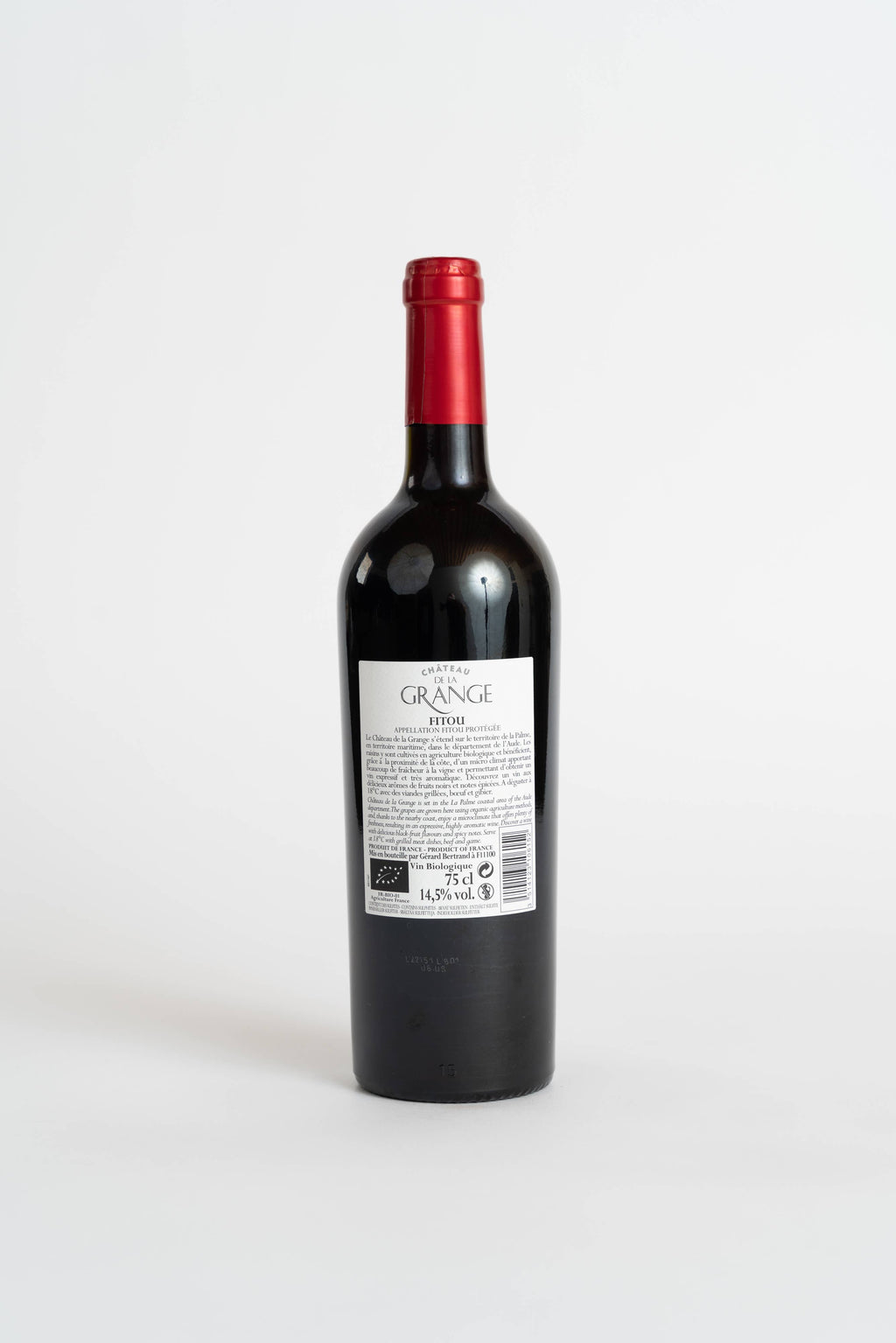 Château de la Grange 2022 Vinho tinto orgânico AOP Fitou 75 cl