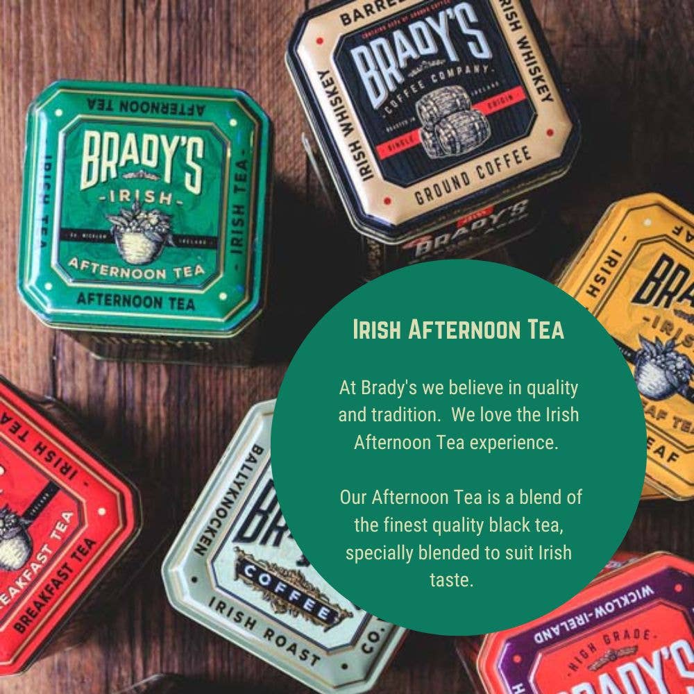 Chá da Tarde Brady's Irish com 40 Saquinhos em Lata Relevo