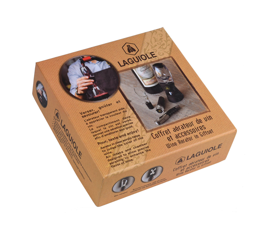 Laguiole Aerador de vinho e seus acessórios