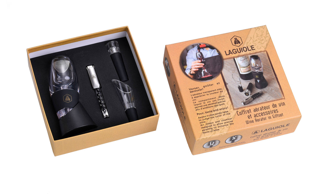 Laguiole Aerador de vinho e seus acessórios