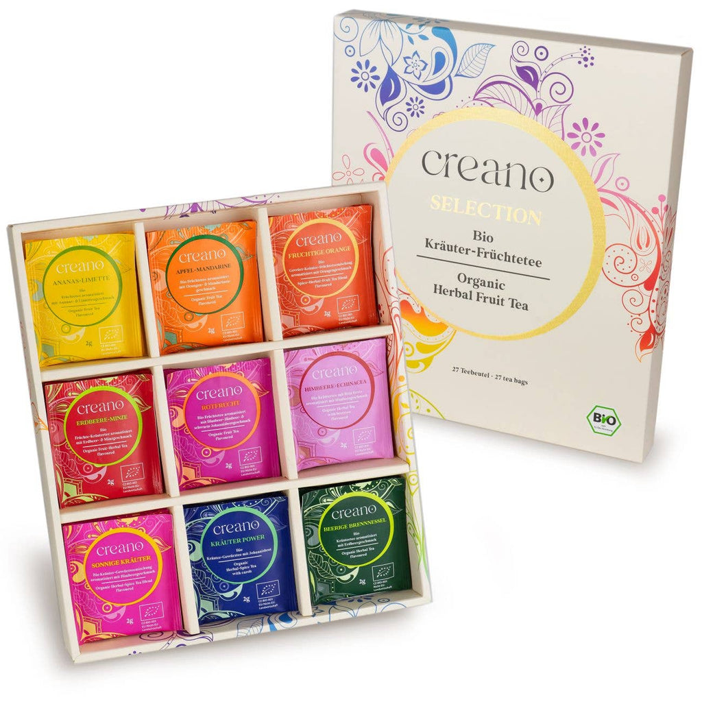 Juego de regalo de 27 bolsitas de té orgánico 54 g