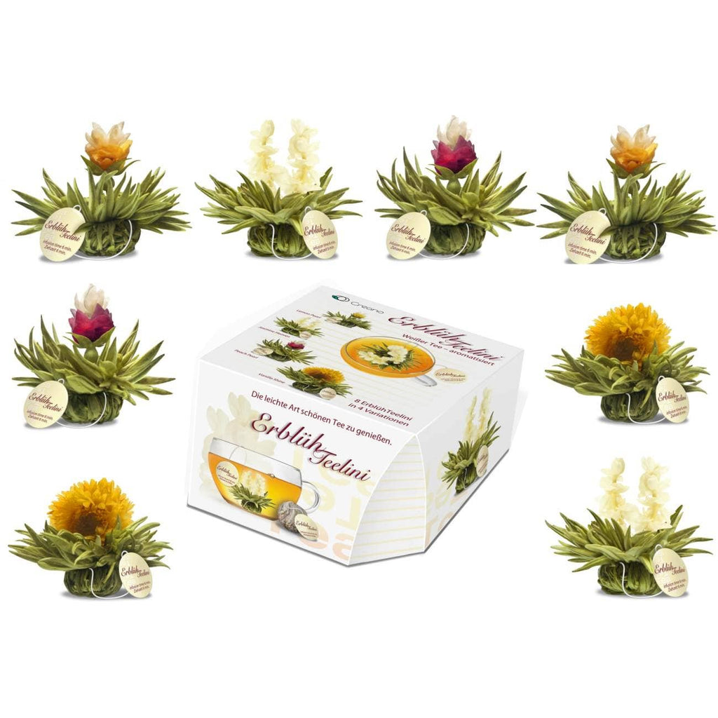 Caja con 8 flores de té blanco BluemeElini
