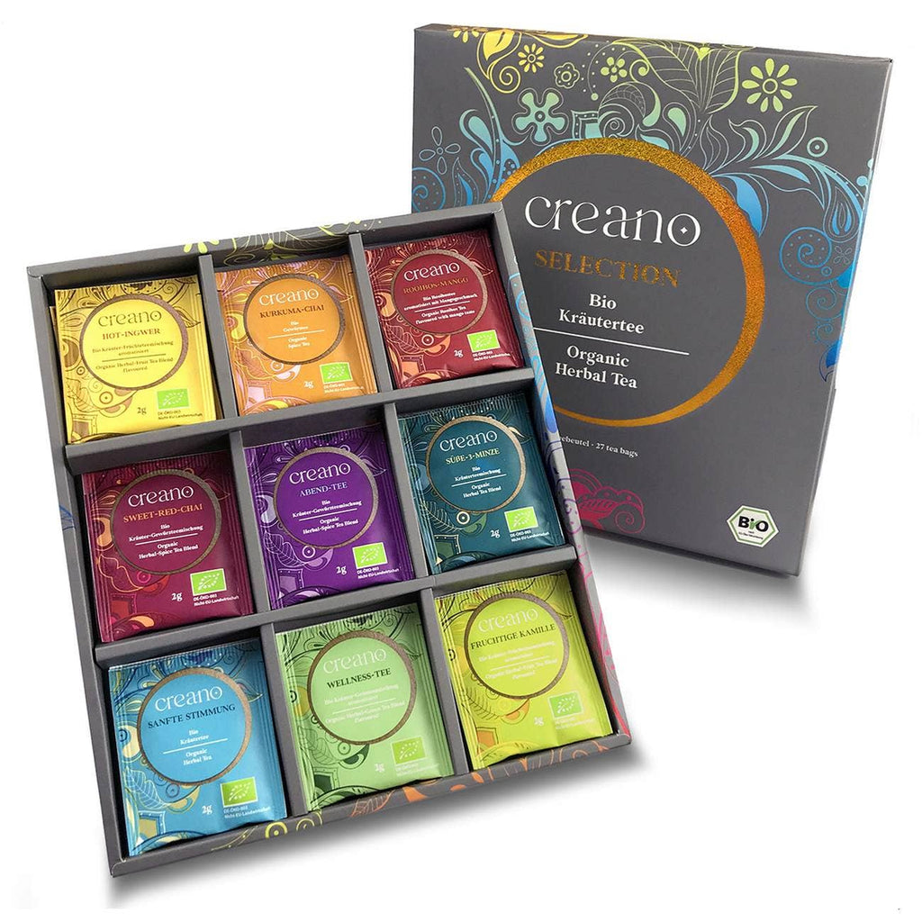Té de hierbas orgánico — caja de regalo con 27 bolsitas