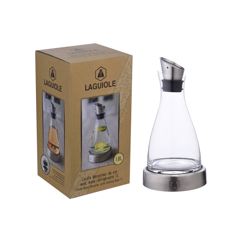 LAGUIOLE, Garrafa Decanter de Vidro com Base Refrigerada