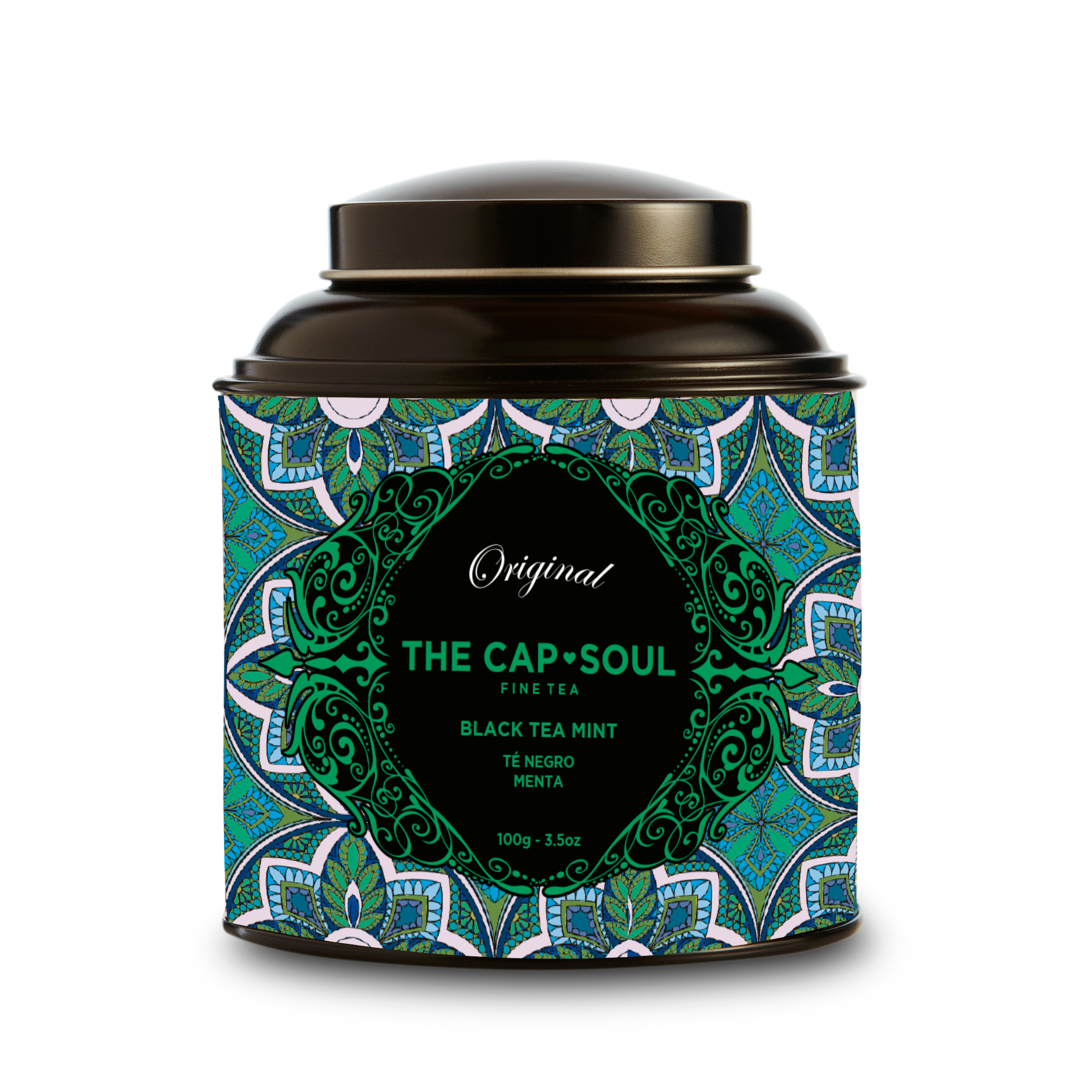 Chá Preto com Menta - Chá Preto Solto em Lata 100 g - The Capsoul