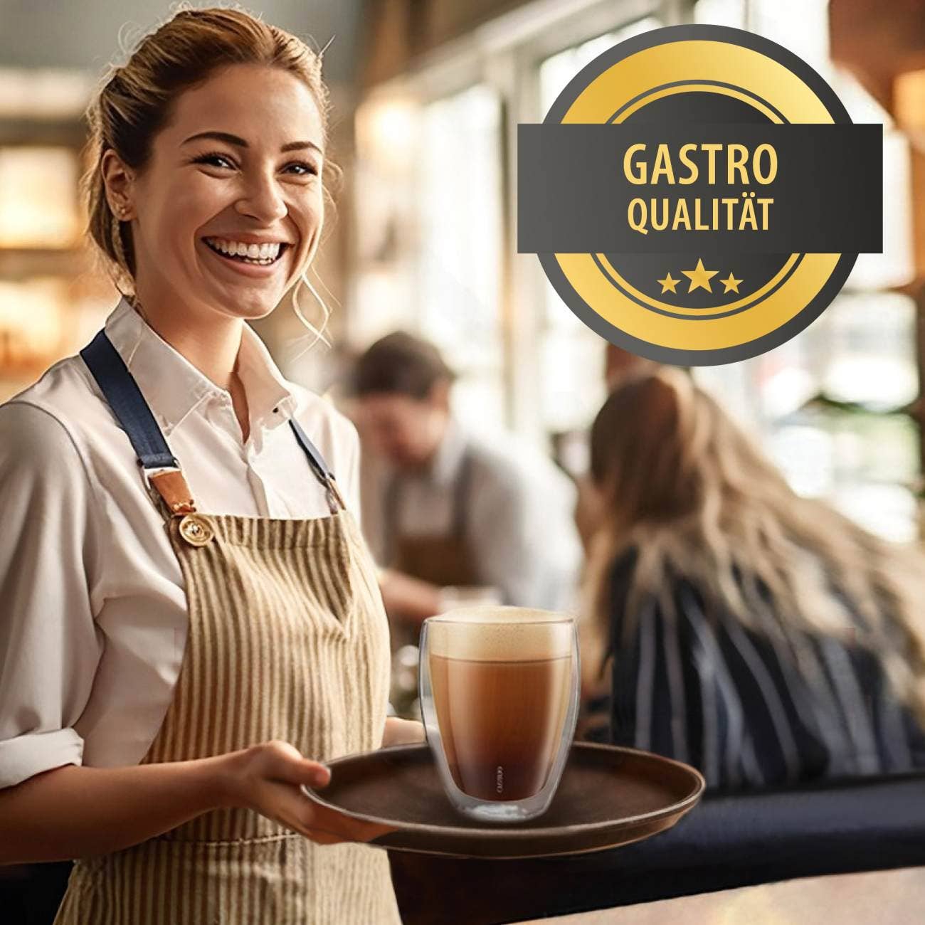 Conjunto de 2 copos Creano de parede dupla em qualidade gastronômica, 400 ml
