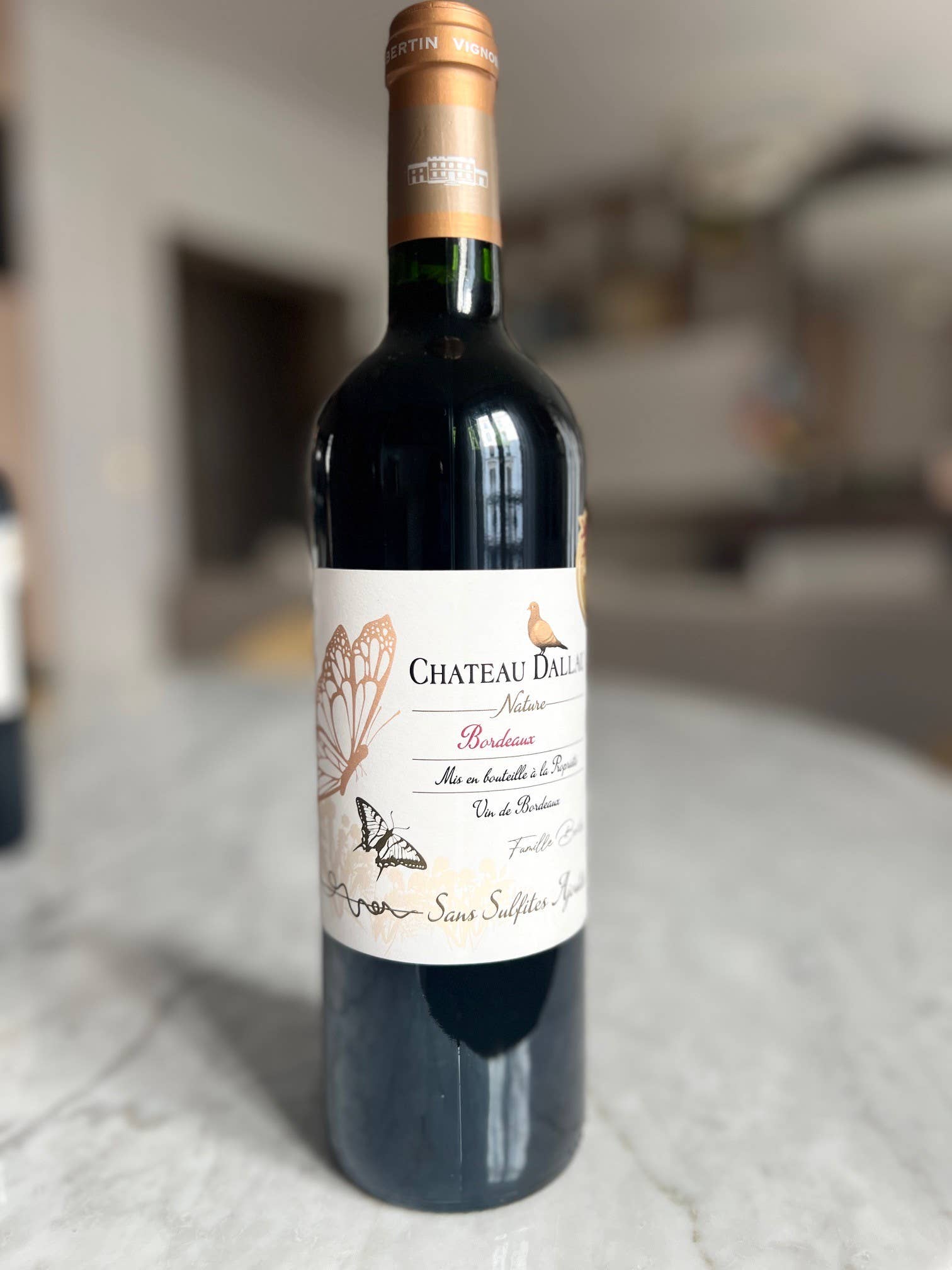 Château Dallau Nature - Vinho tinto frutado 100% Merlot