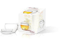Taza de cristal Teelini de 200 ml con tapa integrada