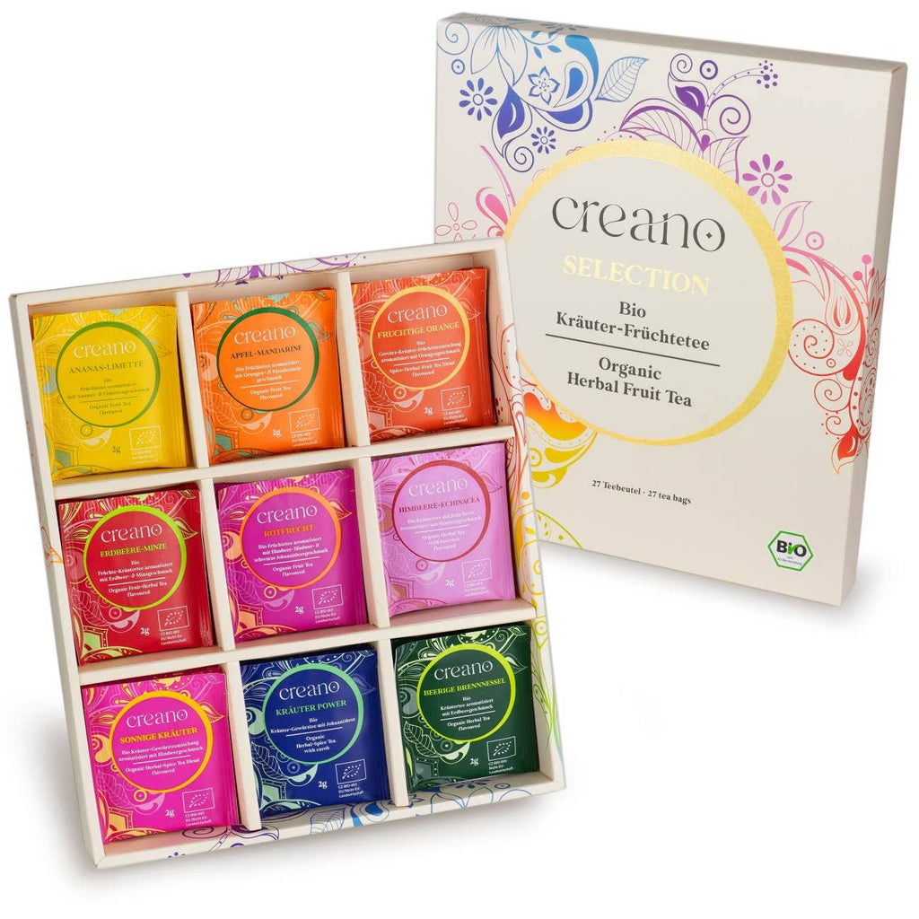 Juego de regalo de 27 bolsitas de té orgánico 54 g