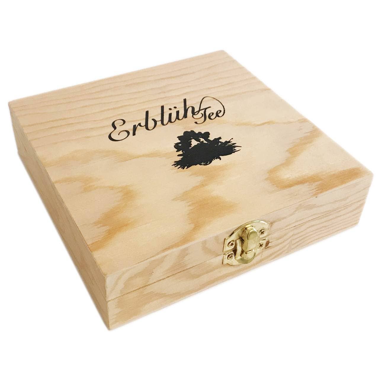 Juego de té floral Creano en caja de madera de regalo