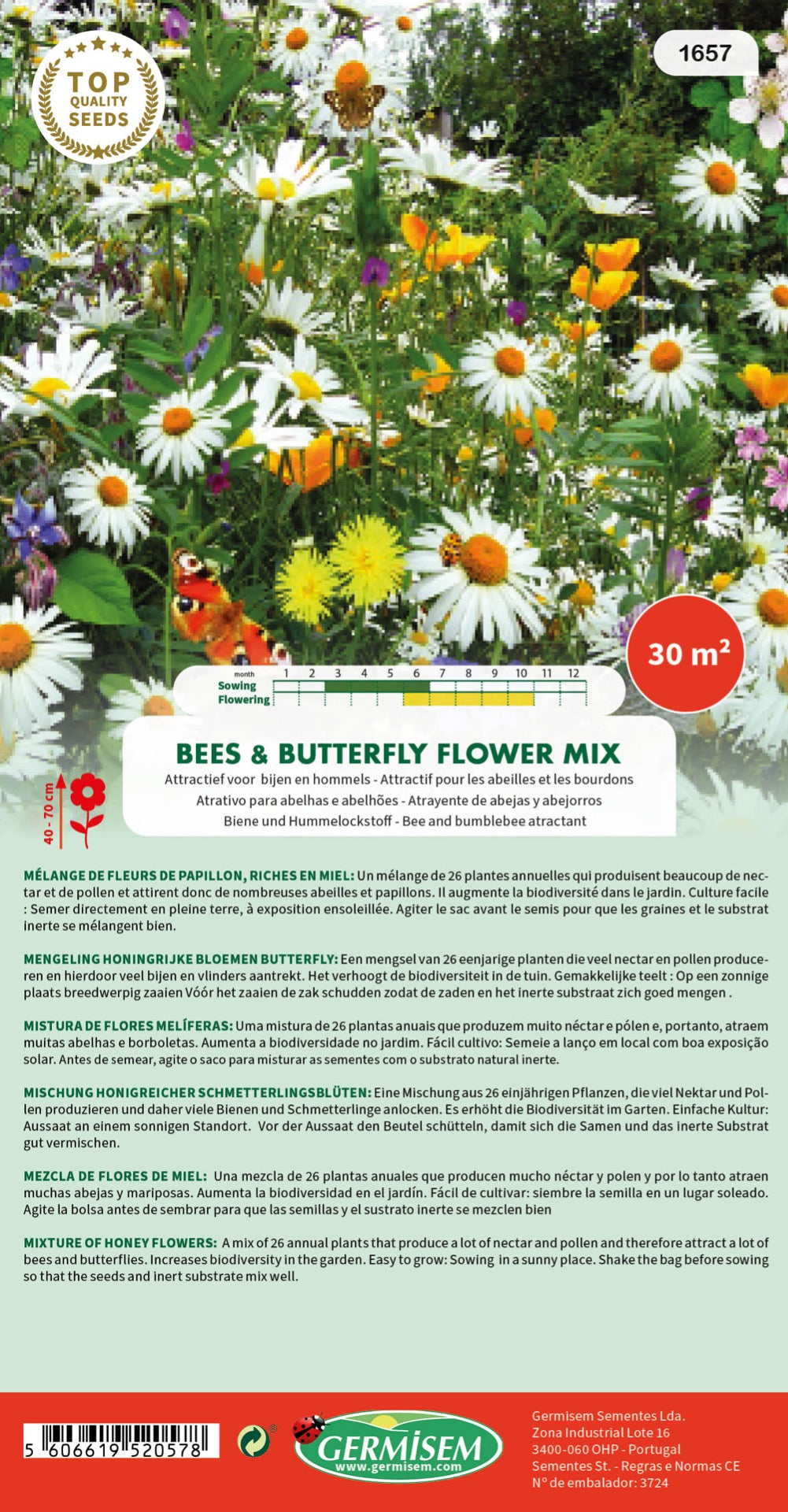 Mezcla de flores productoras de miel/prado florido