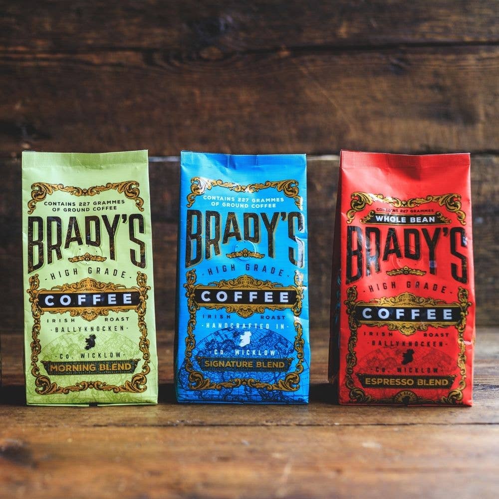Pacote de Café Moído Signature Blend da Brady’s