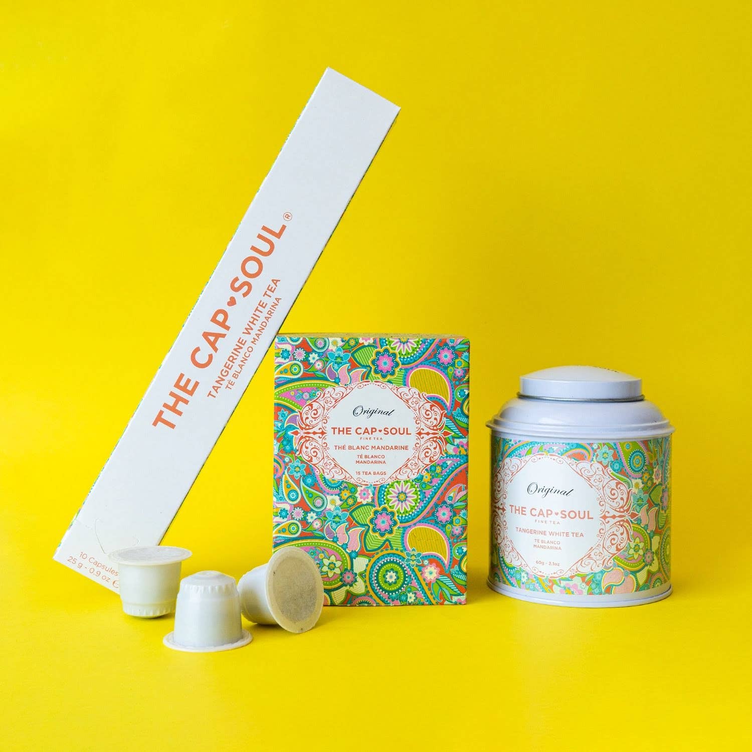 Té blanco mandarina - Té blanco suelto en lata 60 g