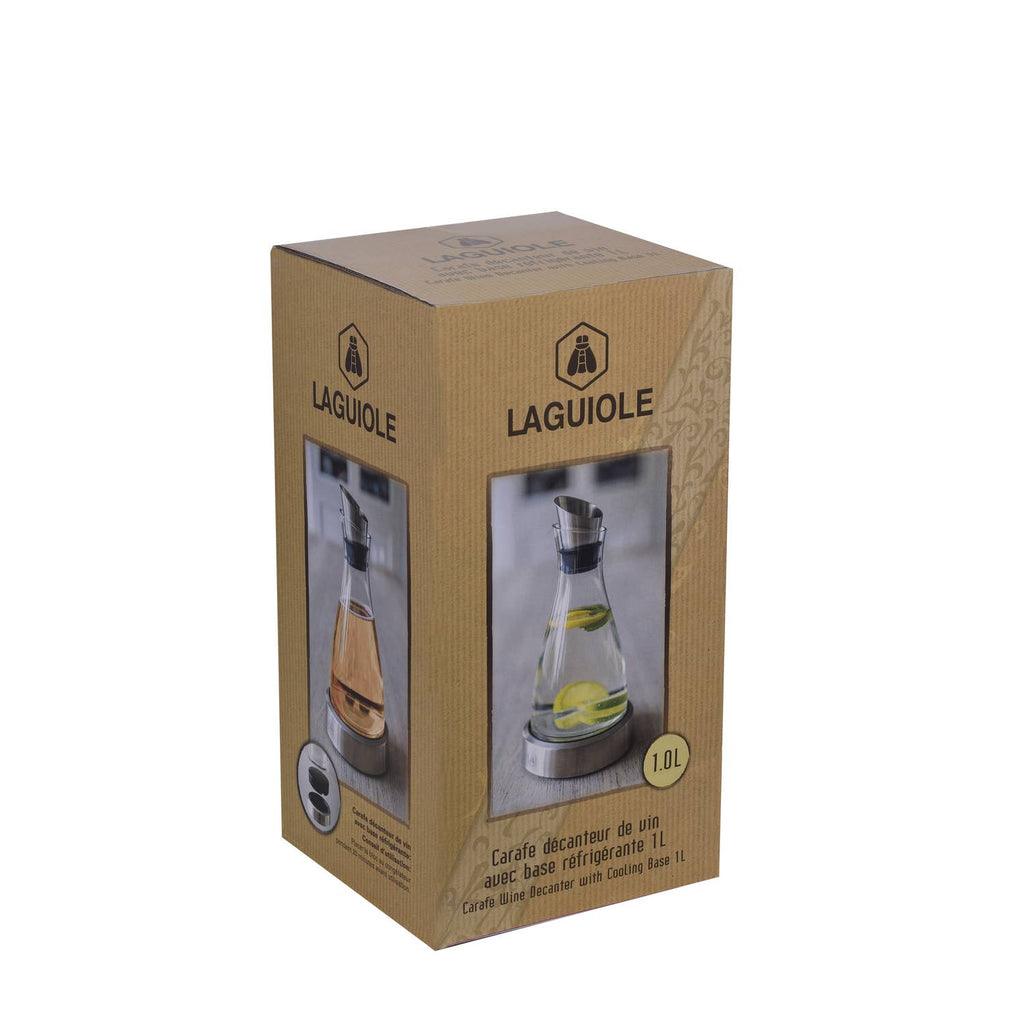 LAGUIOLE, Garrafa Decanter de Vidro com Base Refrigerada