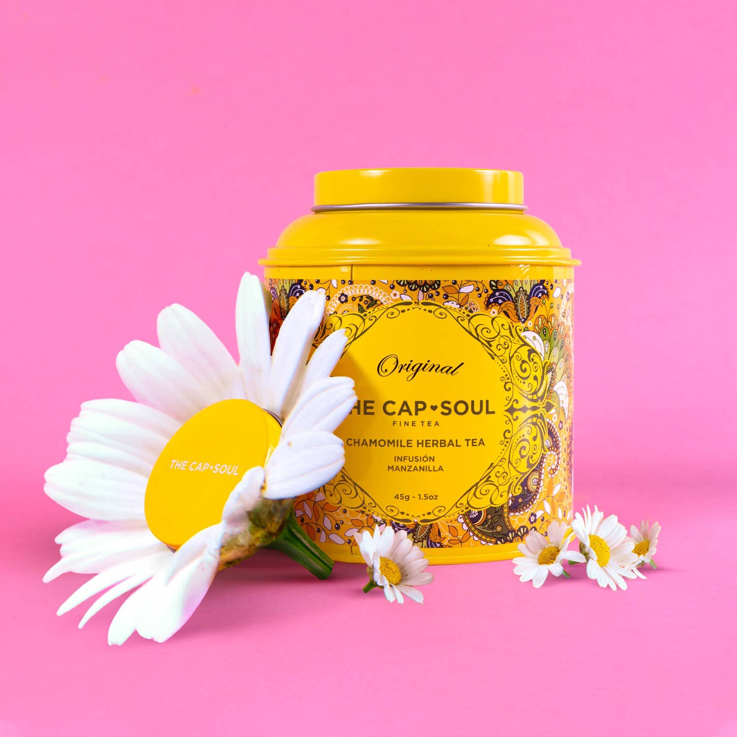 Infusão de Camomila - Lata de Chá a Granel 45 g
