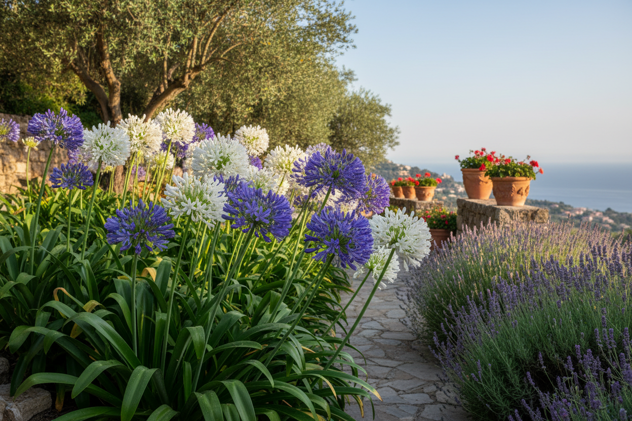 Agapanthus no Jardim