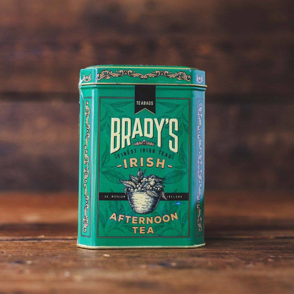 Chá da Tarde Brady's Irish com 40 Saquinhos em Lata Relevo