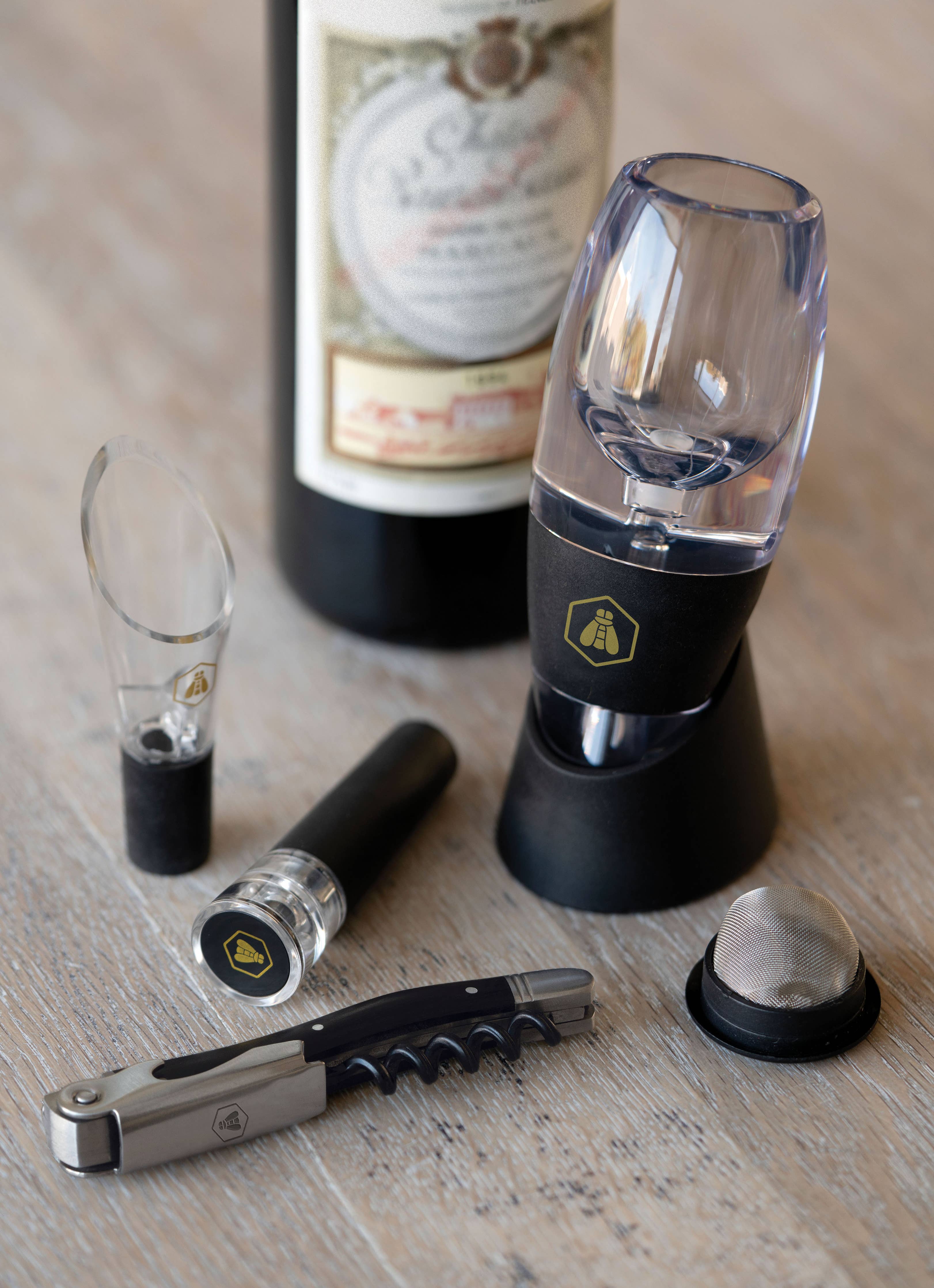 Laguiole Aerador de vinho e seus acessórios