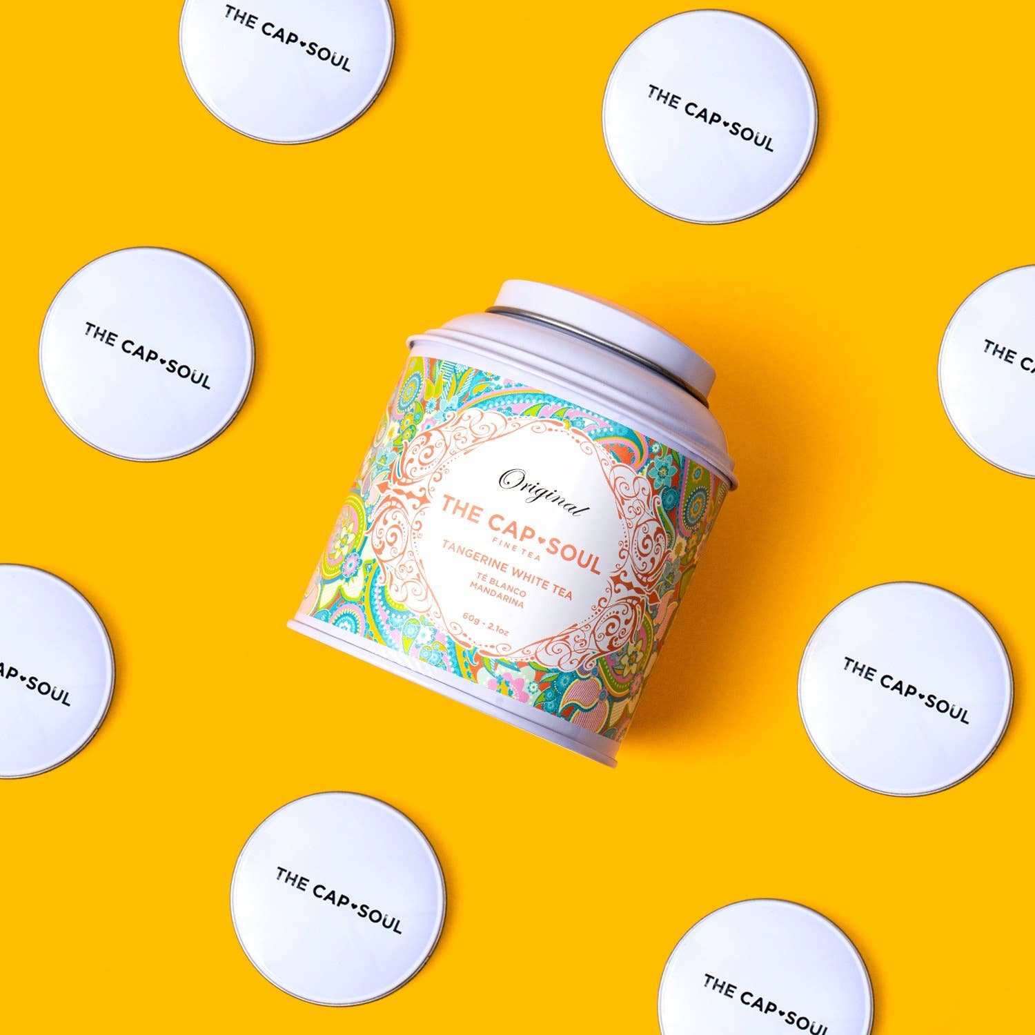 Té blanco mandarina - Té blanco suelto en lata 60 g