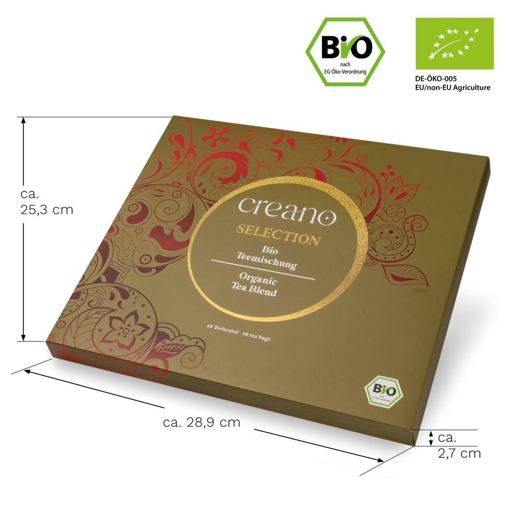 Set de regalo de té orgánico 48 bolsitas de té orgánico en 6 variedades - 96g *¹