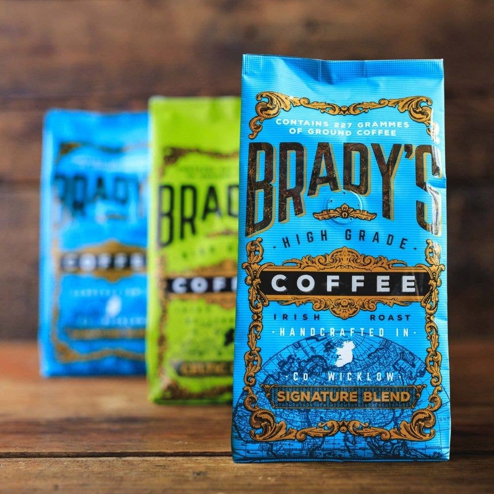 Pacote de Café Moído Signature Blend da Brady’s