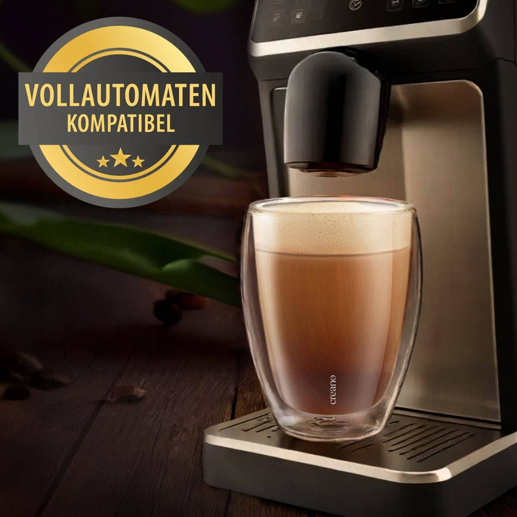 Juego de 2 vasos Creano de doble pared de calidad gastronómica, 400 ml