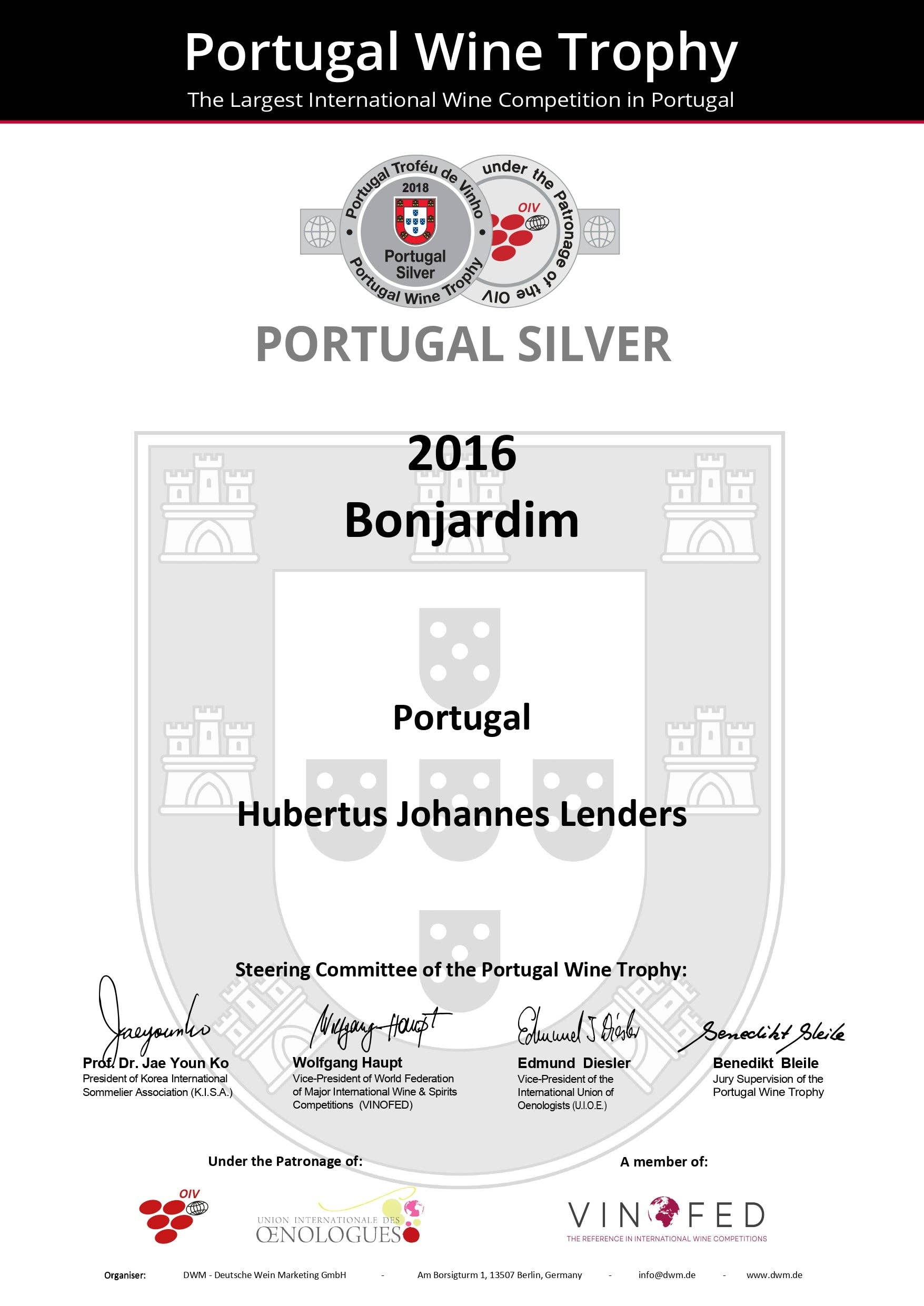 Bonjardim Red 2016 | Award-winning organic Portuguese wine