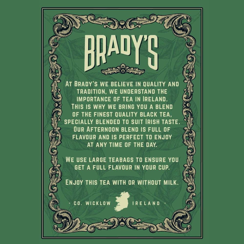 Chá da Tarde Brady's Irish com 40 Saquinhos em Lata Relevo