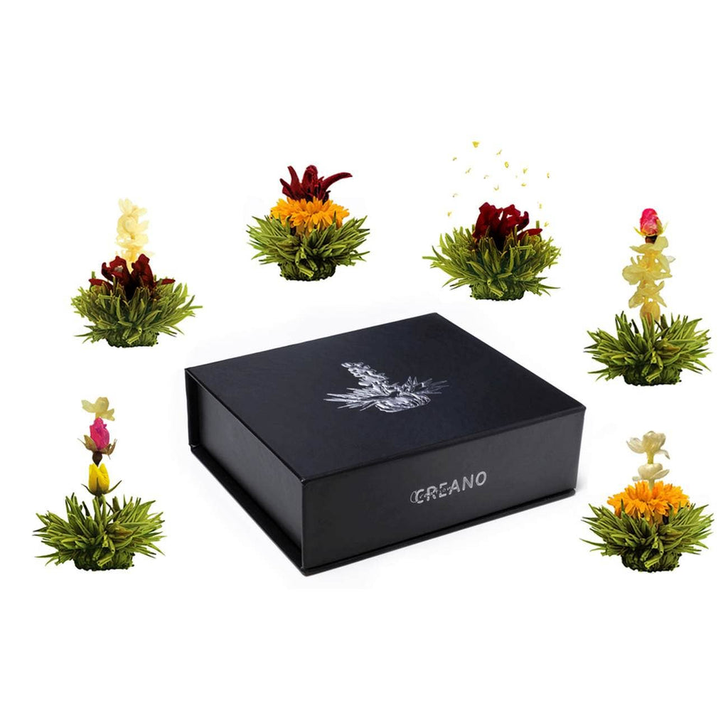 Caja magnética con 6 tés florales de té verde