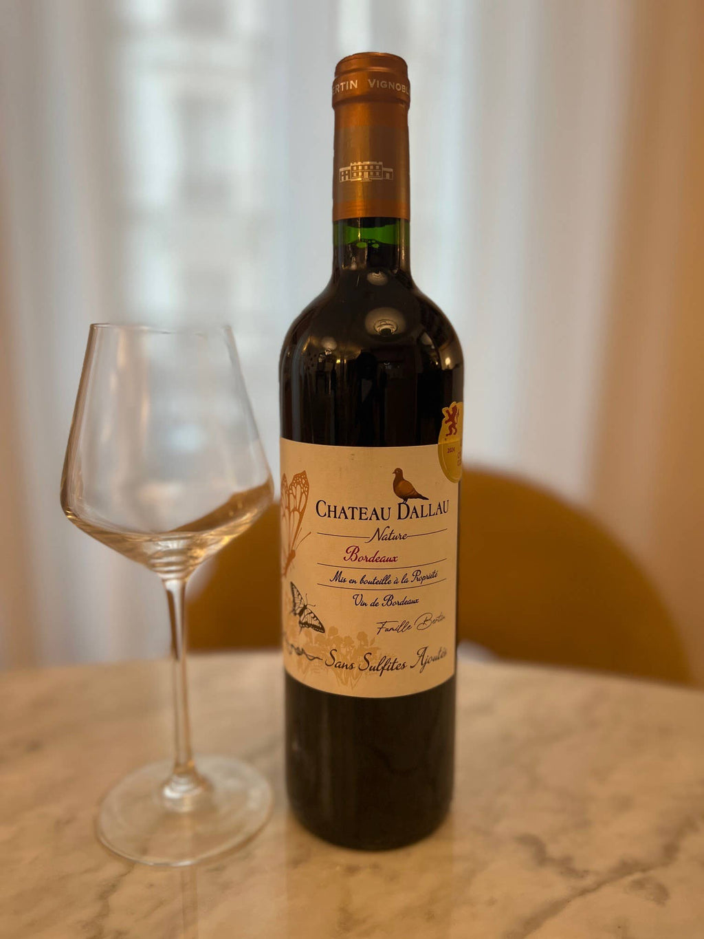 Château Dallau Nature - Vinho tinto frutado 100% Merlot