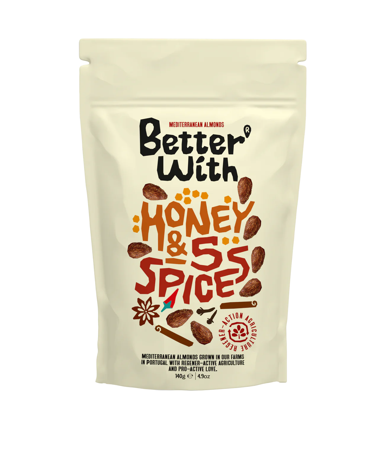 Amêndoas de Idanha com Mel e 5 Especiarias - 140g